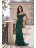 Robe de Soirée Longue Formelle Épaules Dénudées