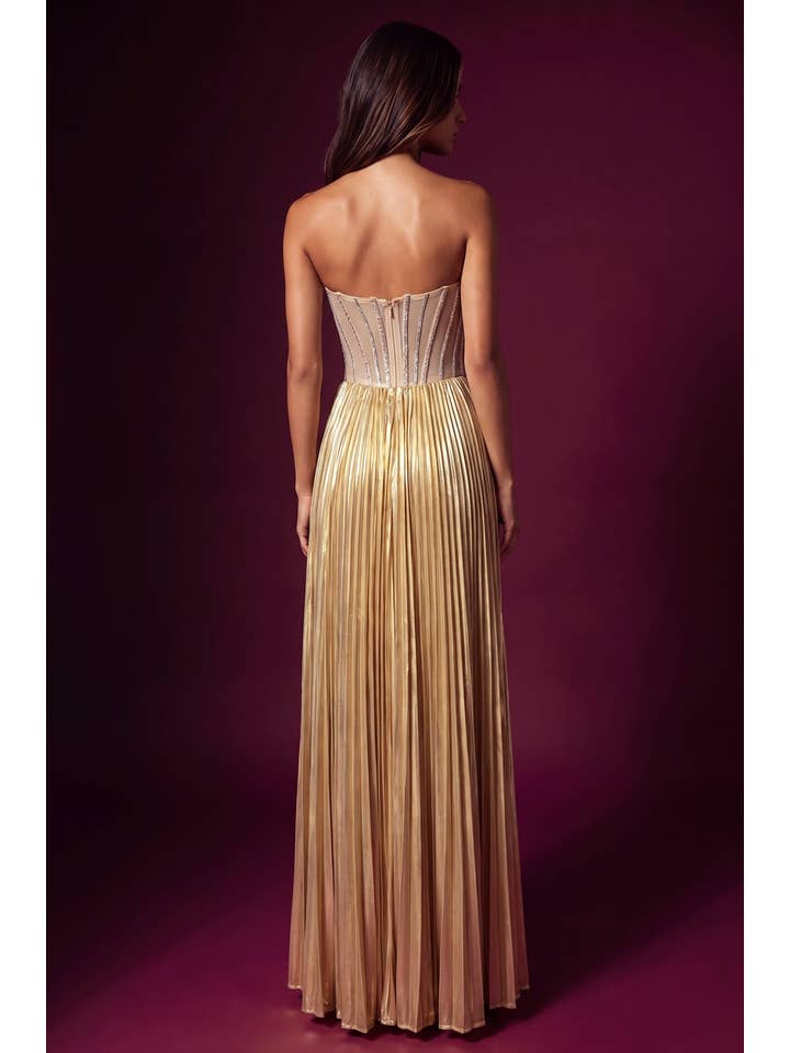 Kos Couture Robe de Soirée Longue Sirène à Perles Femme