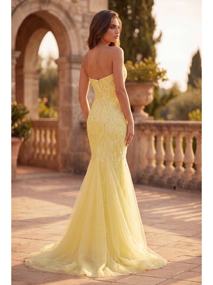 Robe de Soirée Formelle Longue Sirène Perlée Vente en Gros