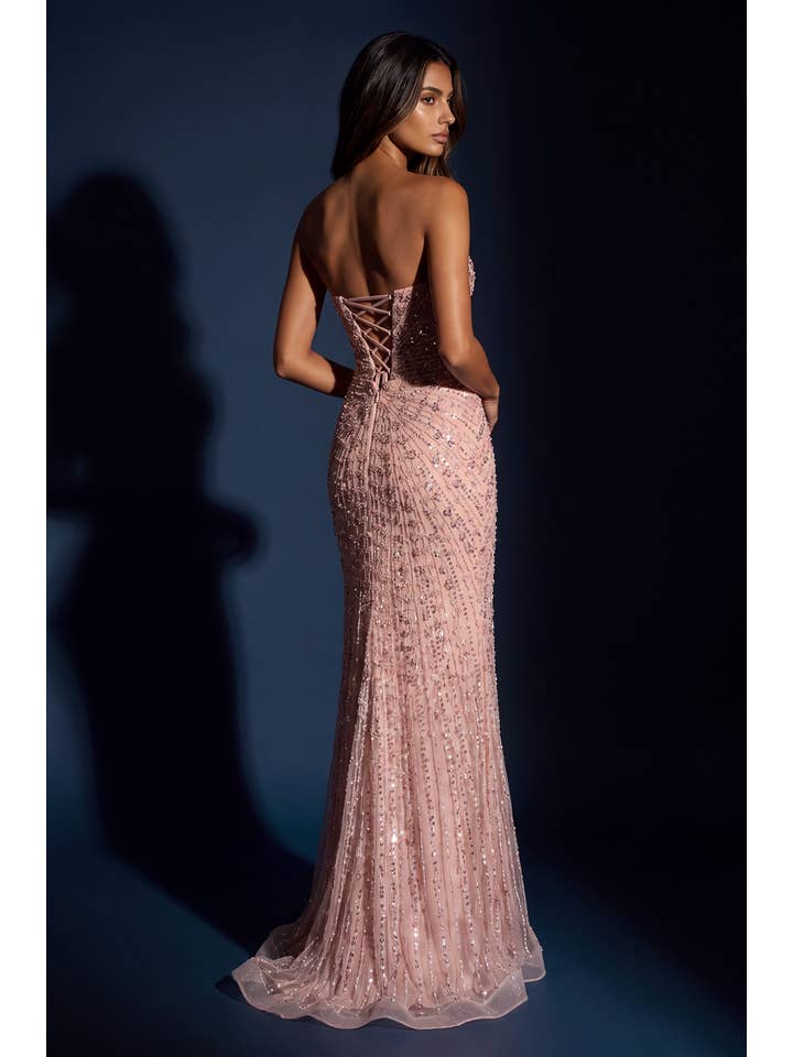 Robe de Soirée Formelle Moulante Perlée pour Bal