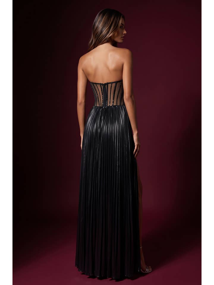Kos Couture Robe de Soirée Longue Sirène à Perles Femme