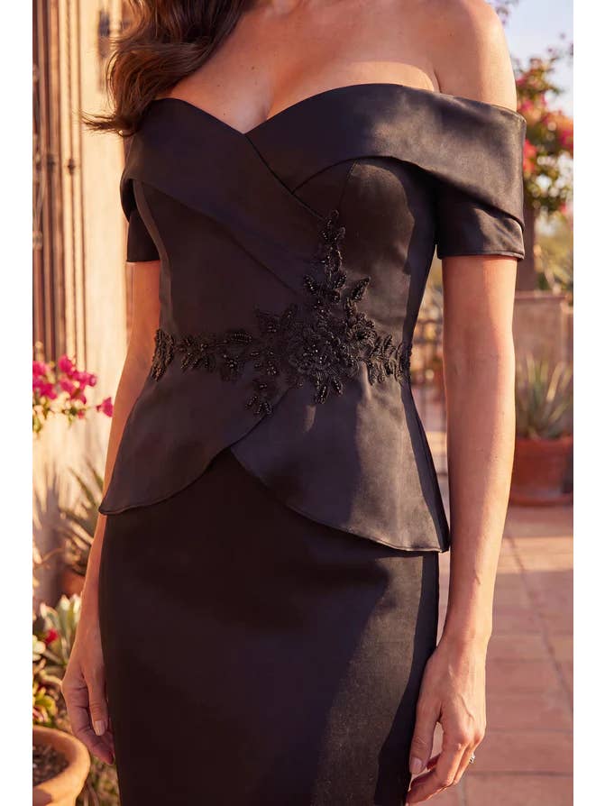 Kos Couture Robe Longue de Soirée Épaules Dénudées Femme