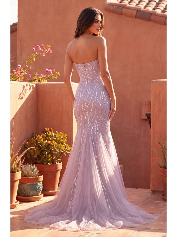 Robe de Soirée Formelle Longue Sirène Perlée Vente en Gros