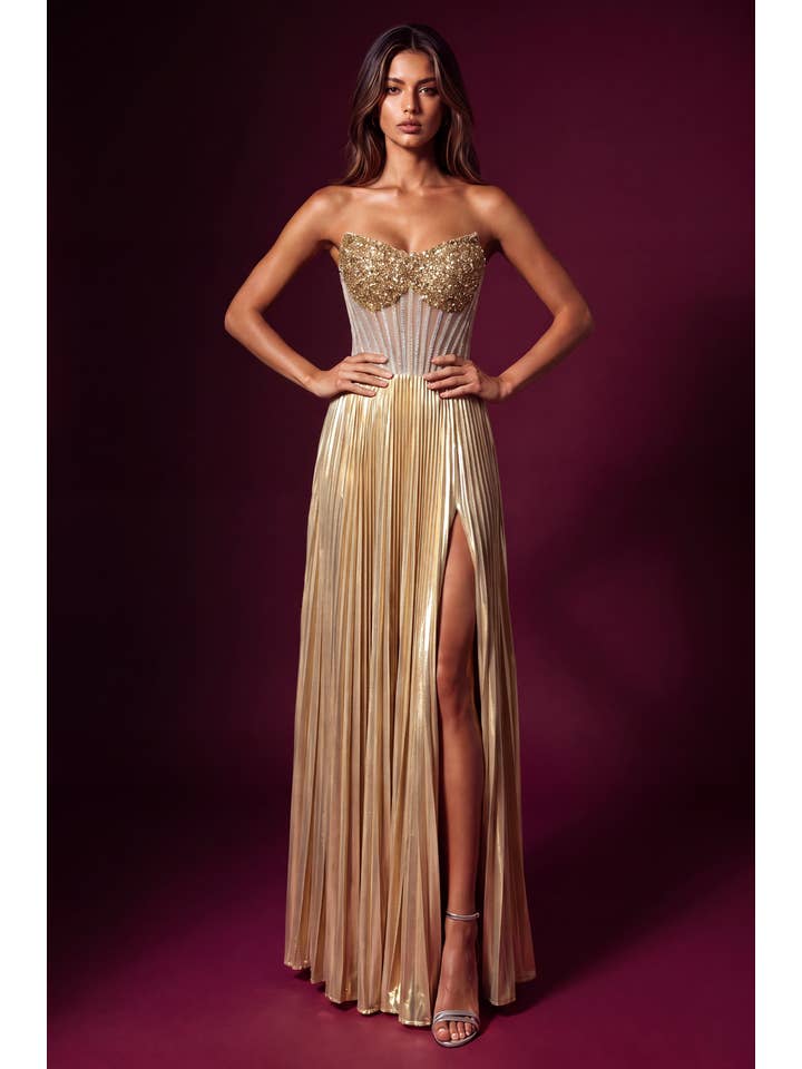Kos Couture Robe de Soirée Longue Sirène à Perles Femme