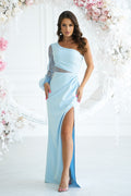  Robe longue model 198817 Bicotone 