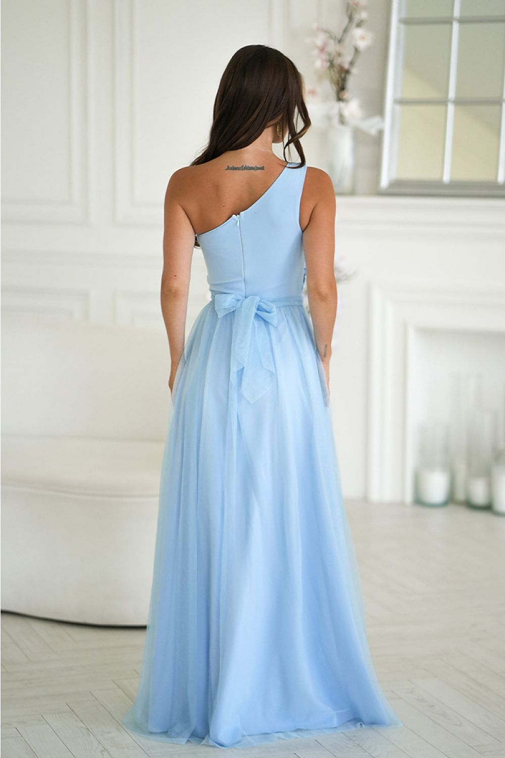  Robe longue model 220092 Bicotone 