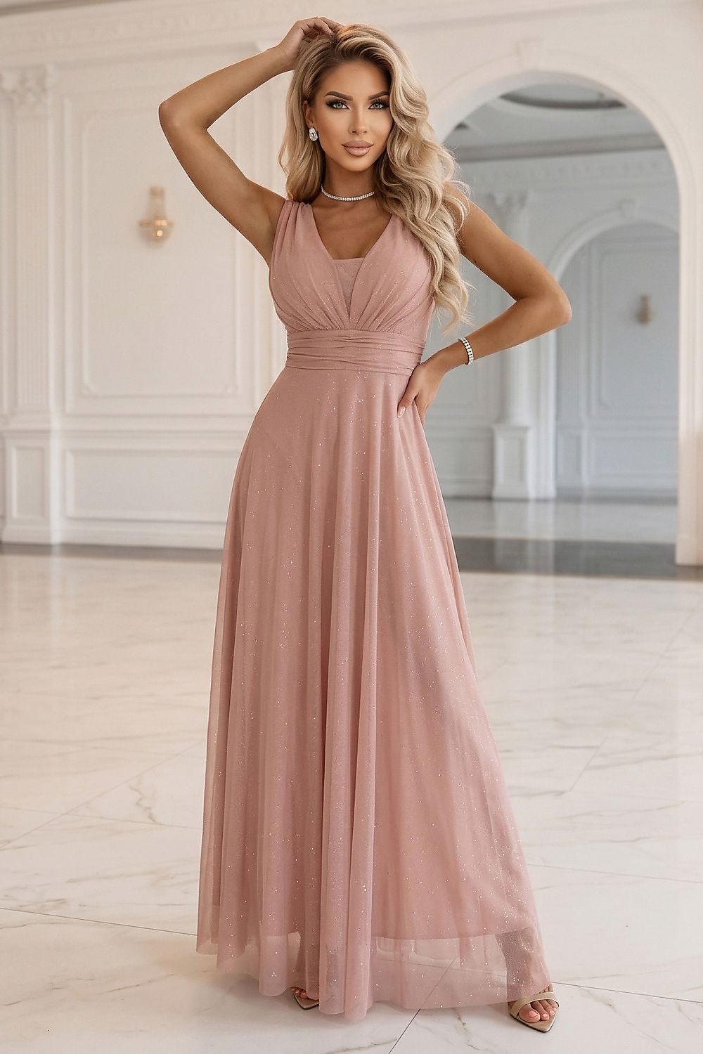  Robe longue model 227074 Numoco 