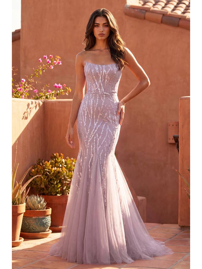 Robe de Soirée Formelle Longue Sirène Perlée Vente en Gros