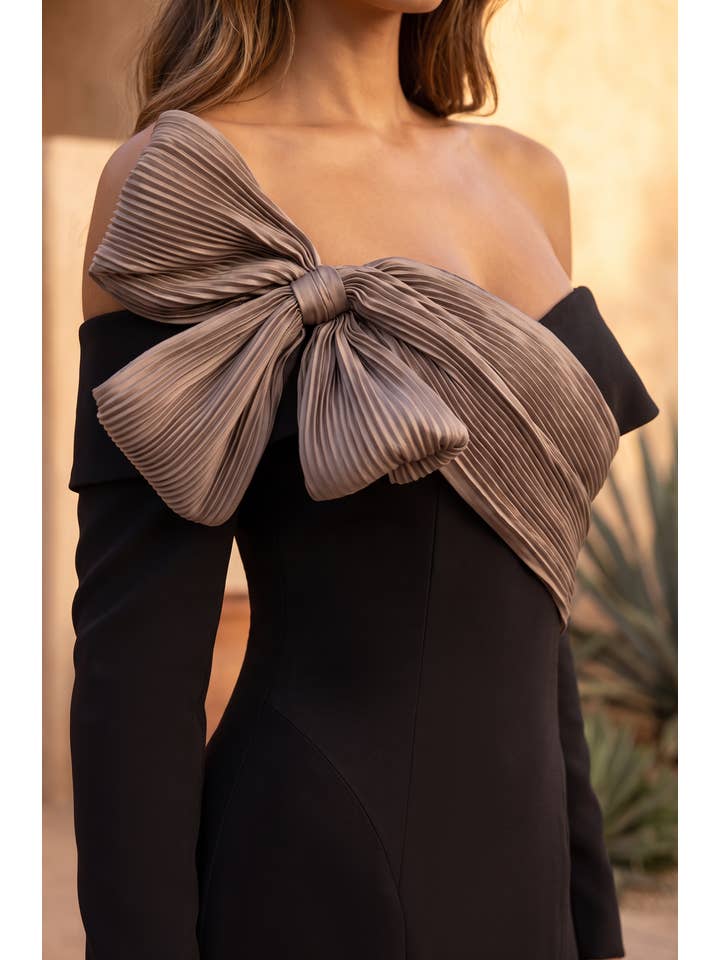 Kos Couture Robe Longue Sirène Épaules Dénudées Femme