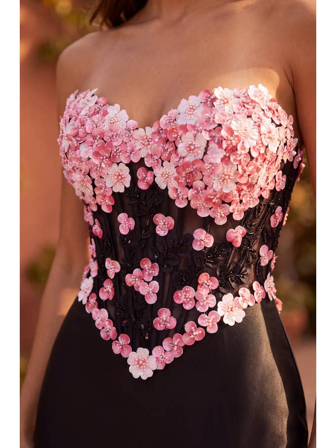 Robe de Bal Longue Formelle Corset Ajustée en Satin Stretch Vente en Gros