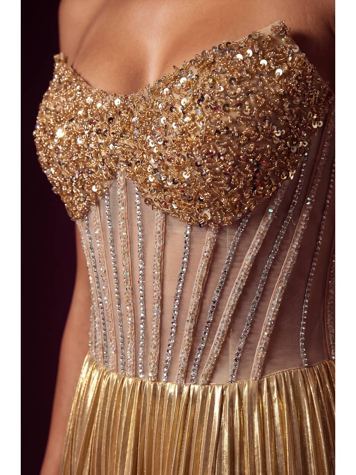 Kos Couture Robe de Soirée Longue Sirène à Perles Femme